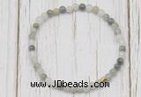 CGB7297 4mm tiny seaweed quartz beaded meditation yoga bracelets