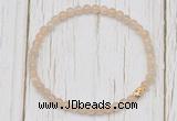 CGB7302 4mm tiny moonstone beaded meditation yoga bracelets