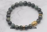 CGB7367 8mm kambaba jasper bracelet with buddha for men or women