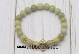 CGB7379 8mm China jade bracelet with skull for men or women