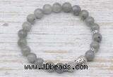 CGB7424 8mm labradorite bracelet with buddha for men or women