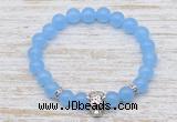 CGB7478 8mm candy jade bracelet with tiger head for men or women