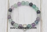 CGB7503 8mm fluorite bracelet with tiger head for men or women