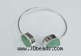 CGB761 13*18mm - 15*20mm oval druzy agate gemstone bangles