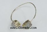 CGB775 13*18mm - 15*20mm freeform druzy agate gemstone bangles