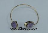 CGB776 13*18mm - 15*20mm freeform druzy agate gemstone bangles