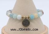 CGB7793 8mm amazonite bead with luckly charm bracelets wholesale