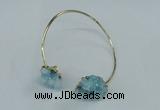 CGB786 13*18mm - 15*20mm nuggets druzy quartz gemstone bangles