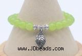 CGB7882 8mm candy jade bead with luckly charm bracelets whoesale