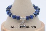 CGB7924 8mm blue tiger eye bead with luckly charm bracelets