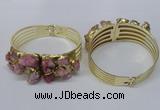 CGB824 30*68mm - 30*70mm druzy agate gemstone bangles wholeasale