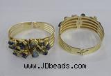 CGB845 30*68mm - 30*70mm druzy agate gemstone bangles wholeasale