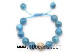 CGB8643 12mm round apatite adjustable macrame bracelets