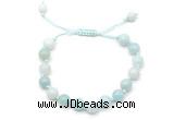 CGB8654 8mm,10mm round amazonite adjustable macrame bracelets