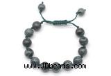 CGB8694 8mm,10mm round kambaba jasper adjustable macrame bracelets