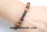 CGB8965 8mm, 10mm mookaite & rondelle hematite beaded bracelets