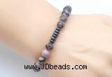 CGB8966 8mm, 10mm rhodonite & rondelle hematite beaded bracelets