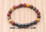 CGB8995 8mm, 10mm mookaite & drum hematite beaded bracelets