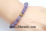 CGB9302 8mm, 10mm matte amethyst & drum hematite power beads bracelets