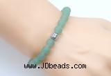 CGB9308 8mm, 10mm matte green aventurine & drum hematite power beads bracelets