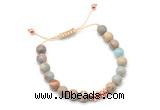 CGB9475 8mm, 10mm serpentine jasper & rondelle hematite adjustable bracelets