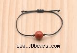 CGB9923 Fashion 12mm red jasper adjustable bracelet jewelry