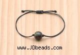 CGB9934 Fashion 12mm dragon blood jasper adjustable bracelet jewelry