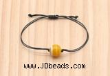 CGB9955 Fashion 12mm yellow banded agate adjustable bracelet jewelry