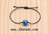 CGB9958 Fashion 12mm blue banded agate adjustable bracelet jewelry