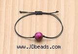 CGB9971 Fashion 12mm red tiger eye adjustable bracelet jewelry