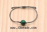 CGB9972 Fashion 12mm green tiger eye adjustable bracelet jewelry