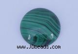 CGC15 20pcs 4mm flat round natural malachite gemstone cabochons