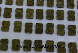 CGC202 10*14mm rectangle druzy quartz cabochons wholesale