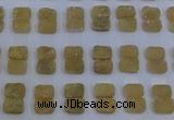 CGC203 10*14mm rectangle druzy quartz cabochons wholesale