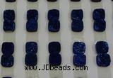 CGC219 10*10mm square druzy quartz cabochons wholesale