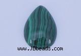 CGC30 2pcs 13*18mm flat teardrop natural malachite gemstone cabochons