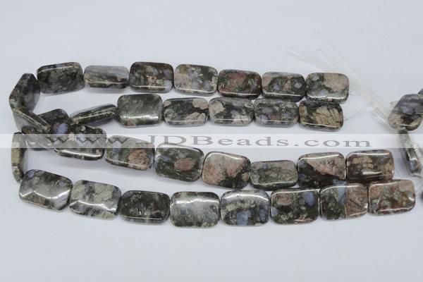 CGE03 15.5 inches 18*25mm rectangle glaucophane gemstone beads