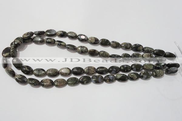 CGE131 15.5 inches 10*14mm oval glaucophane gemstone beads