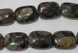 CGE159 15.5 inches 12*16mm rectangle glaucophane gemstone beads