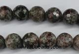 CGG04 15.5 inches 12mm faceted round ghost gemstone beads wholesale