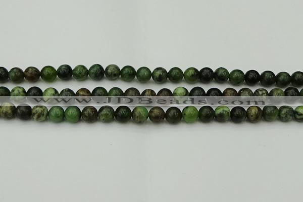 CGJ402 15.5 inches 8mm round green jade beads wholesale