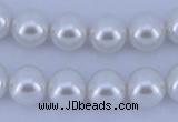 CGL01 10PCS 16 inches 4mm round dyed glass pearl beads wholesale