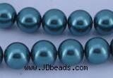 CGL249 5PCS 16 inches 18mm round dyed plastic pearl beads wholesale