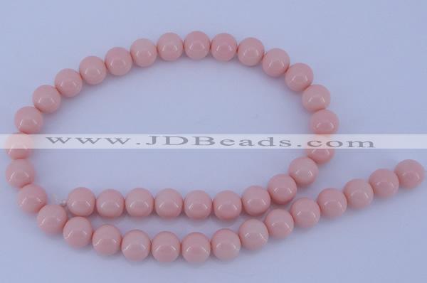 CGL830 10PCS 16 inches 4mm round heated glass pearl beads wholesale