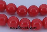 CGL843 10PCS 16 inches 6mm round heated glass pearl beads wholesale