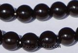 CGL896 10PCS 16 inches 4mm round heated glass pearl beads wholesale