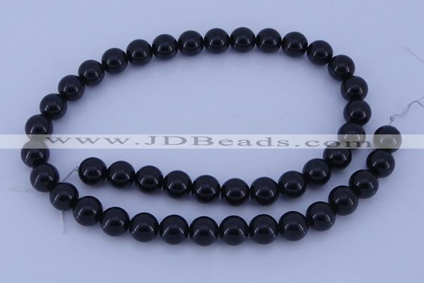 CGL903 10PCS 16 inches 6mm round heated glass pearl beads wholesale