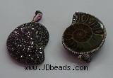 CGP1560 30*36mm - 35*45mm ammonite pendants wholesale