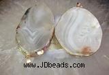 CGP2010 30*50mm - 50*80mm freeform agate slab pendants wholesale