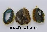 CGP3012 35*45mm - 40*50mm freeform opal gemstone pendants